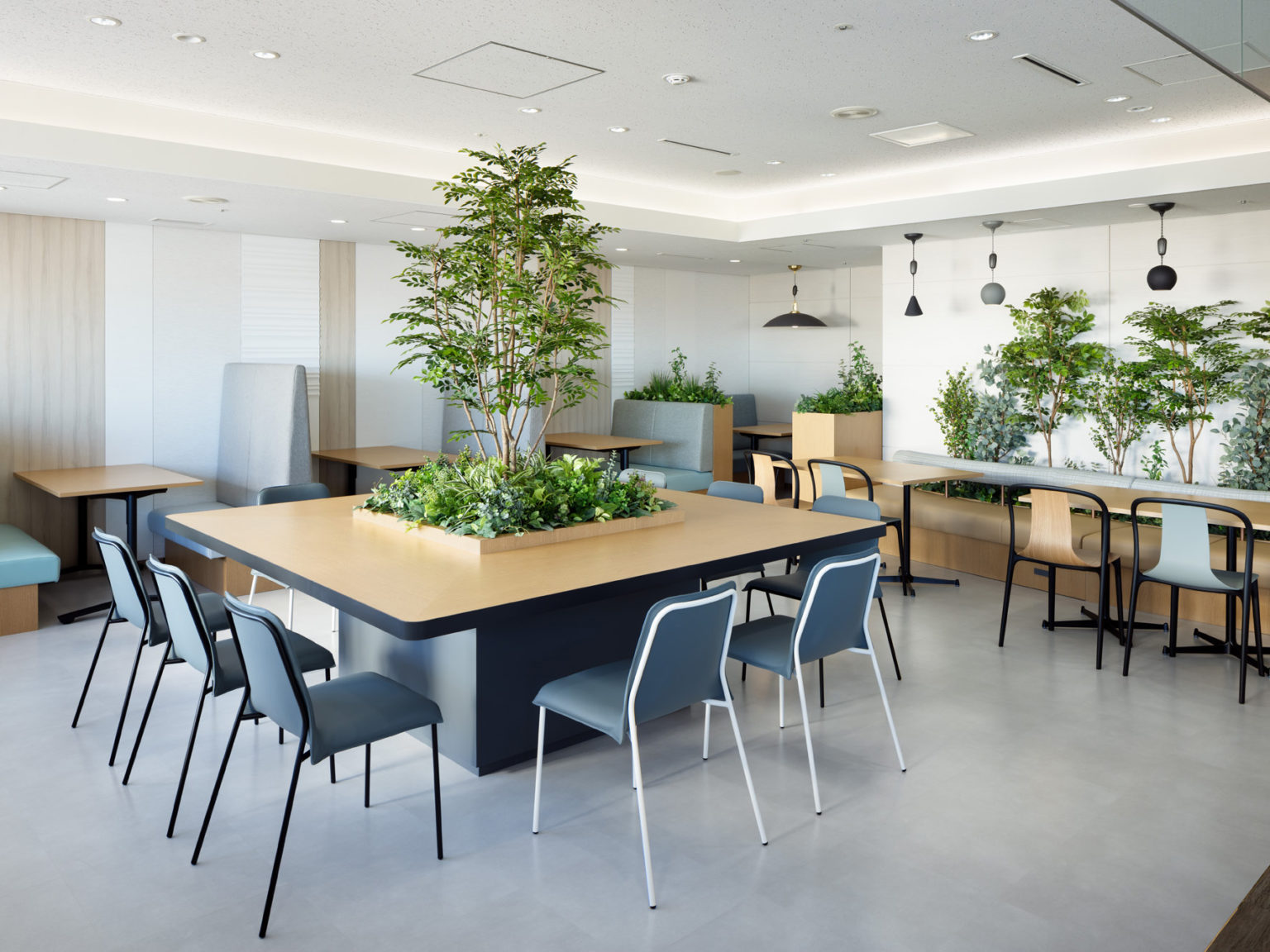 造花・造木|WORKS|株式会社グリーンディスプレイ|植物を用いてオフィスや商空間をグリーン溢れる空間にデザイン